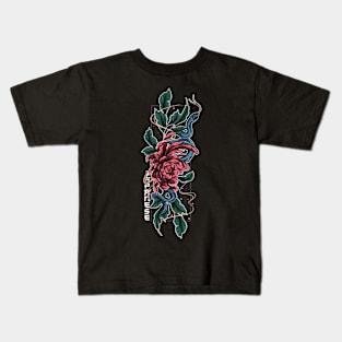 Japanese Flower Tattoo Kids T-Shirt